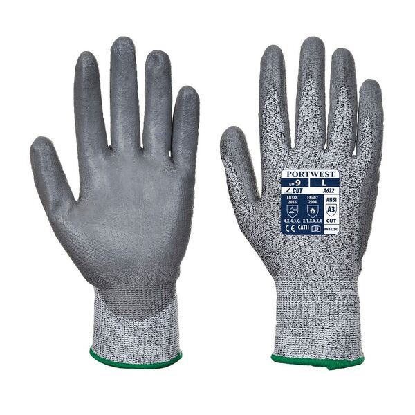Portwest Level 5 Cut-Resistant PU Coated Gloves A622G7