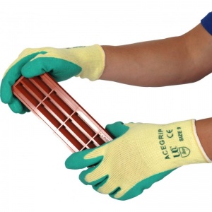 UCi AceGrip Green General Purpose Latex Coated Gloves
