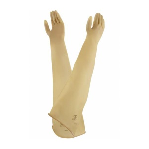 Ansell AlphaTec 55-100 Natural Rubber Latex Ambidextrous Gauntlet Gloves