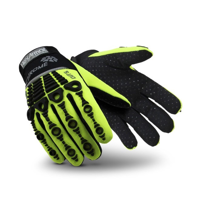 HexArmor Chrome Series 4026 Hi Vis Mechanics Cut Resistant Gloves