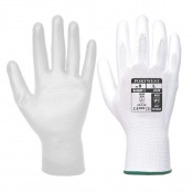 Portwest A120 White PU Palm Gloves (Case of 288 Pairs)