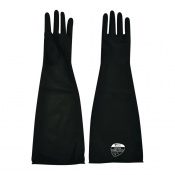 Shield GI/104 Gauntlet-Style Rubber Latex Chemical Gloves