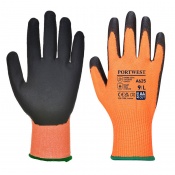 Portwest A625 Hi-Vis Cut-Resistant Orange and Black Gloves