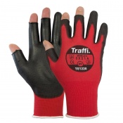 TraffiGlove TG1220 Metric Exposed Fingers Cut Level A Gloves (Case of 200 Pairs)