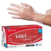 UCi DG2VC Disposable Vinyl Food Use Gloves