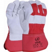 UCi USUR-R Red Rigger Gloves With Leather Knuckle Protection