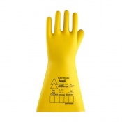 Ansell E017Y Electrician Class 1 Yellow Insulating Rubber Gloves