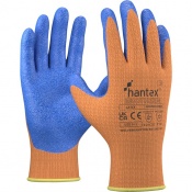 UCi Hantex EKOTHERM Latex Orange Hi-Viz Thermal Work Gloves
