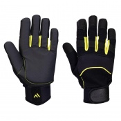 Portwest A791 Mechanics Anti-Vibration Safety Gloves (Black)
