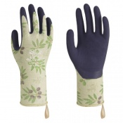 Towa Luminus TOW369 Olive-Patterned Premium Latex-Coated Gardening Gloves