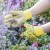 Briers Fleurette Cotton Gloves with Grips (Pack of 3)