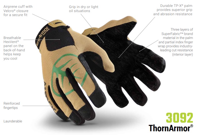 Textured Latex Palm for Grip 3 Pairs Pack Garden Work Gloves Thorn Resistance and Water Dirty Resistance