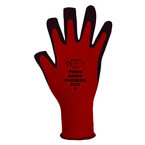 Polyco Matrix Fingerless Work Gloves 933