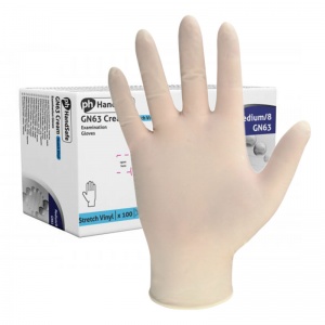 Hand Safe GN63 Stretch Vinyl Powder-Free Disposable Gloves