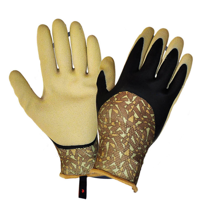 ClipGlove Bottle Plus Recycled Gloves, yellow, brown and black