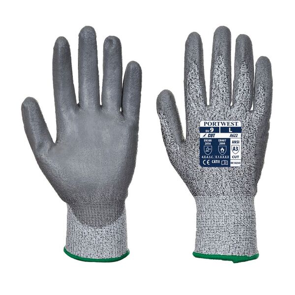 Portwest A622G7 Level 5 Cut-Resistant PU Coated Gloves