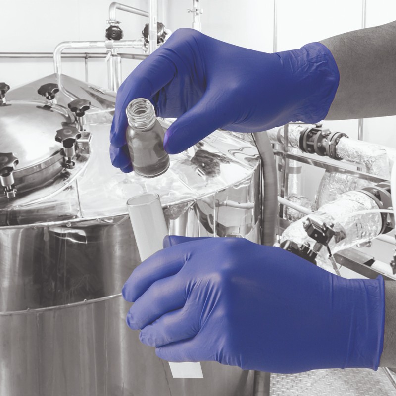 Polyco Finite Indigo Disposable Gloves