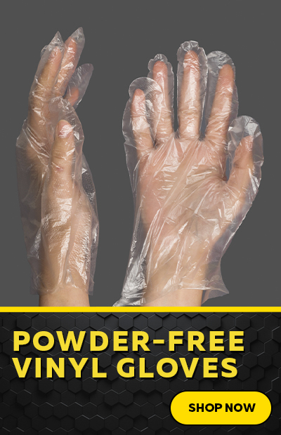 Click Here to View Our Powder-Free Vinyl Gloves