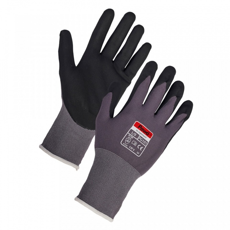 Pawa PG101 Nitrile Palm Coated Breathable Handling Gloves