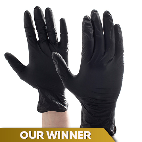 Aurelia Bold Black Nitrile Gloves