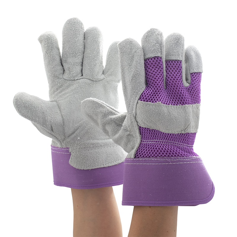 Womens/Ladies Briers Lavender Breathable Tuff Rigger Gloves Size 7 and 8 