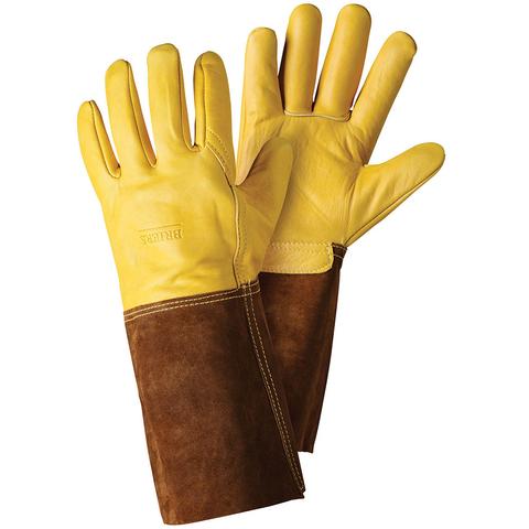 Briers Ultimate Golden Leather Gardening Gauntlets