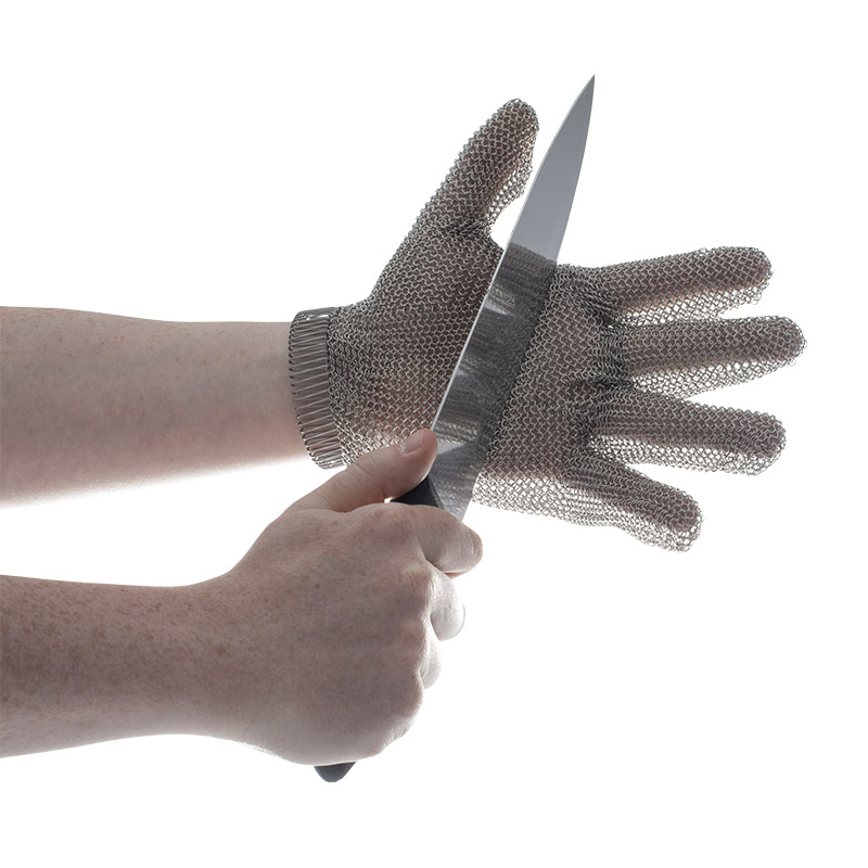 Anti-cut Glove, Knife Proof Cut Resistant Work Gloves, Black Chainmail  Safety Work Glove, Cutting Protective Gloves