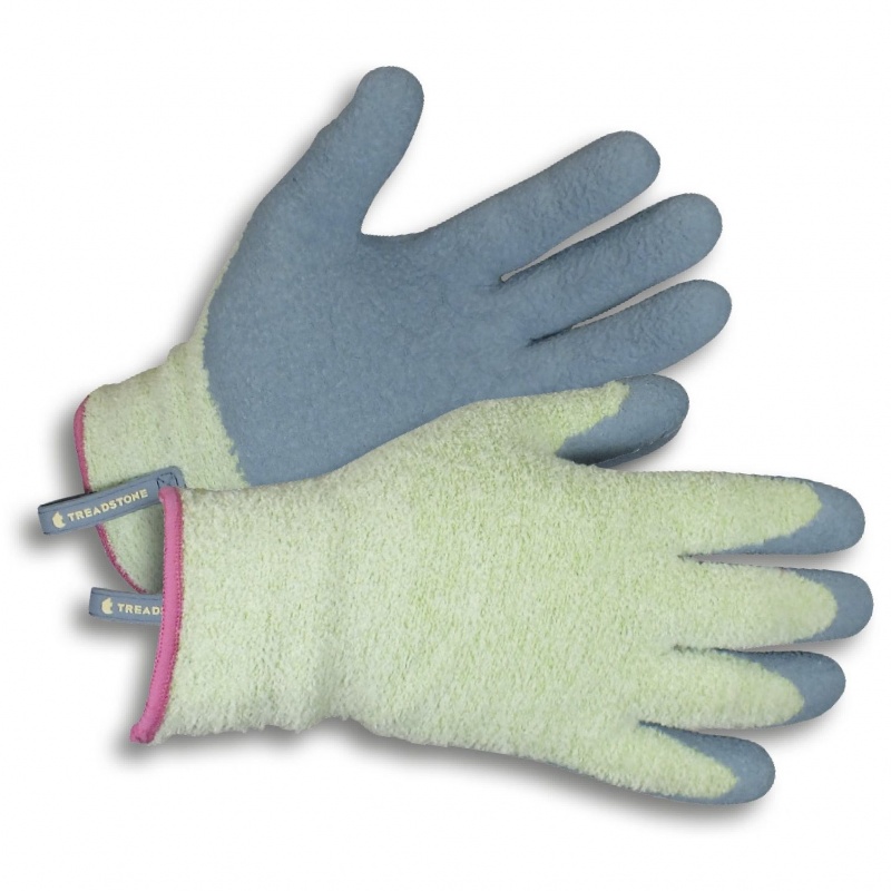 Clip Glove Cosy Chenille So Comfortable Ladies Latex-Coated Gardening Gloves
