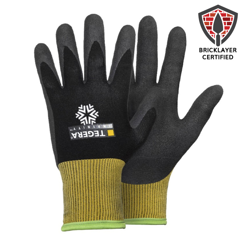 Uvex Unilite Thermo Freezer Cold Store Black Grip Work Safety Gloves Low Temp 