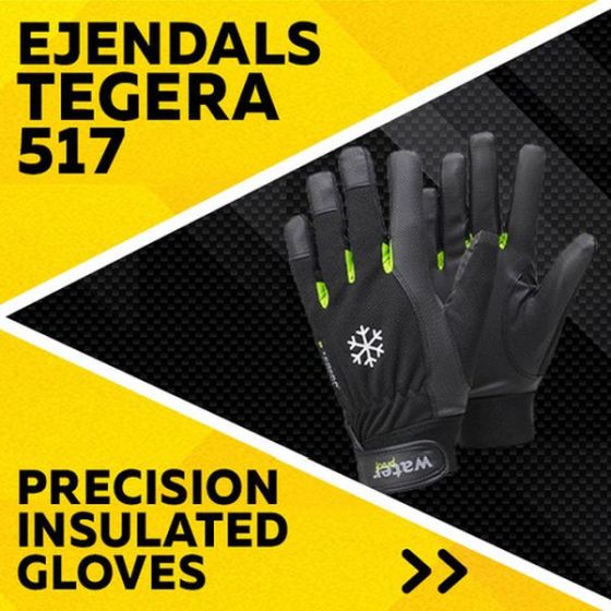 Tegera Ejendals 517 Cold Insulation Warm Waterproof Glove Lined Thermal Winter 
