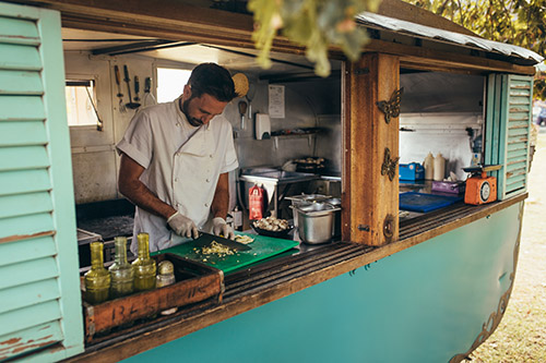 Food prep van looking cool