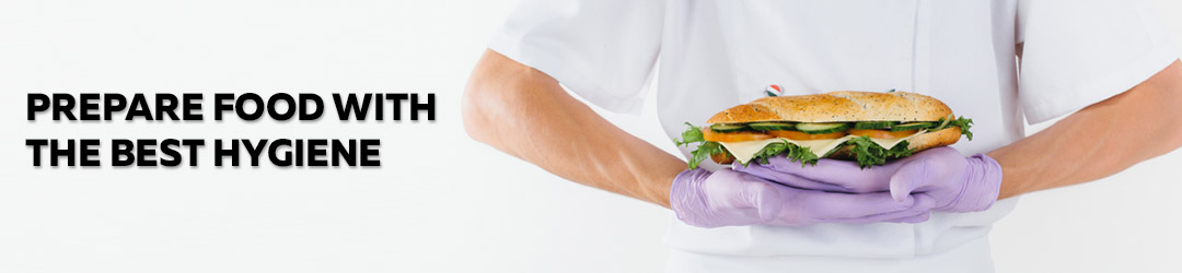 plastic gloves for serving food