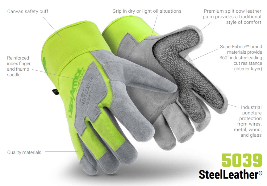 Targeted protection allows the user to find the perfect safety glove for them HexArmor 5039