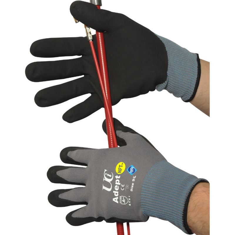 Adept NFT Nitrile Palm Coated Gloves