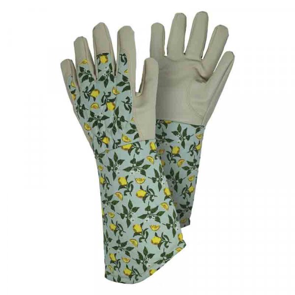 TEGERA 90030 Ladies Women's Black Syn Leather Gardening Work Gloves 
