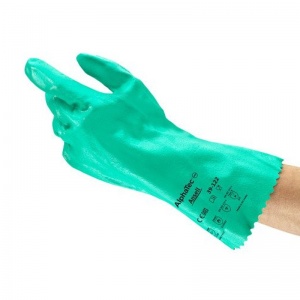 Ansell AlphaTec 39-122 Reusable Nitrile Chemical-Resistant Gloves 12.2''