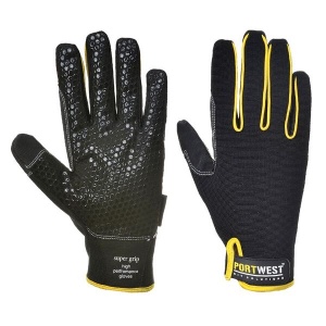 Portwest A730 Supergrip Leather Black Gloves
