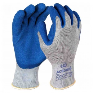 UCi AceGrip Blue General Purpose Latex Coated Gloves