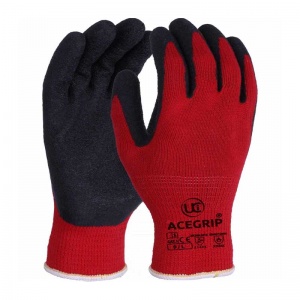 AceGrip Red General Purpose Latex Coated Gloves (Half-Case of 60 Pairs)