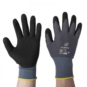 Adept NFT Nitrile Palm Coated Gloves (Case of 120 Pairs)