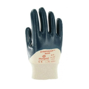 Marigold Industrial Nitrotough N630 3/4-Dipped Nitrile-Coated Gloves