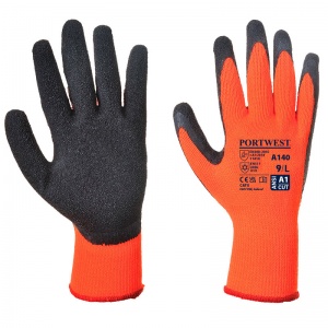 Portwest A185 Thermal Orange/Blue Gloves - SafetyGloves.co.uk