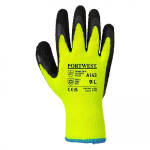 Portwest A143 Thermal Yellow/Black Gloves - SafetyGloves.co.uk