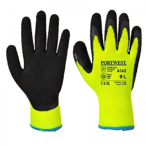 Portwest A143 Thermal Yellow/Black Gloves - SafetyGloves.co.uk