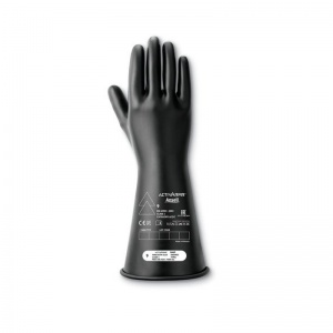 Ansell ActivArmr Class 1 Insulated Electrical Safety Gloves (Black)