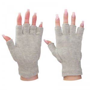 Raynaud's Disease Fingerless Silver Thread Gloves