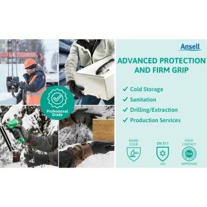 Ansell ActivArmr Winter Work Gloves - Thermal Resistance & Grip, Cold Protection, Waterproof, Size L (1 Pair - View #10