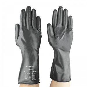 Ansell AlphaTec 38-612 Butyl Viton Chemical-Resistant Gauntlet Gloves