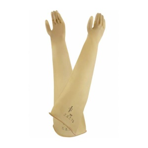 Ansell AlphaTec 55-106 Medium-Duty Natural Rubber Latex Gauntlet Gloves