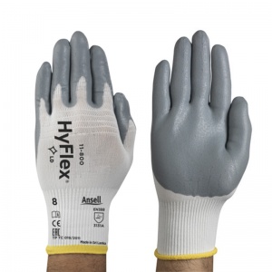 Ansell Hyflex 11-801 Foam Nitrile Coated Gloves – 3 Pairs, Size 9 (L) Or 10 (XL)